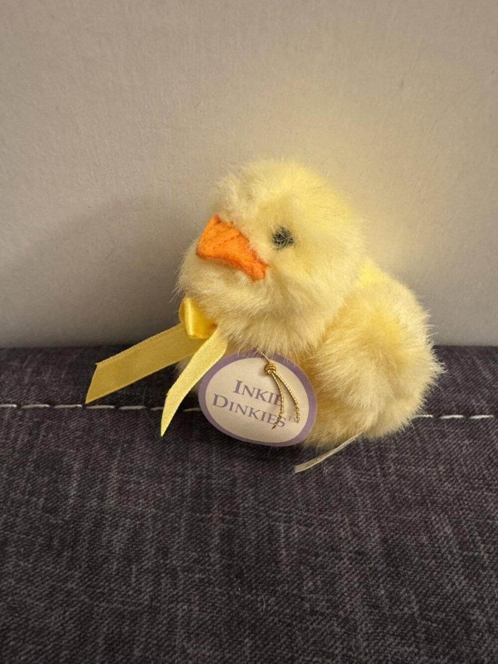 North American Bear 8063 Inkie Dinkies Duck Duckling Yellow 4" New C4